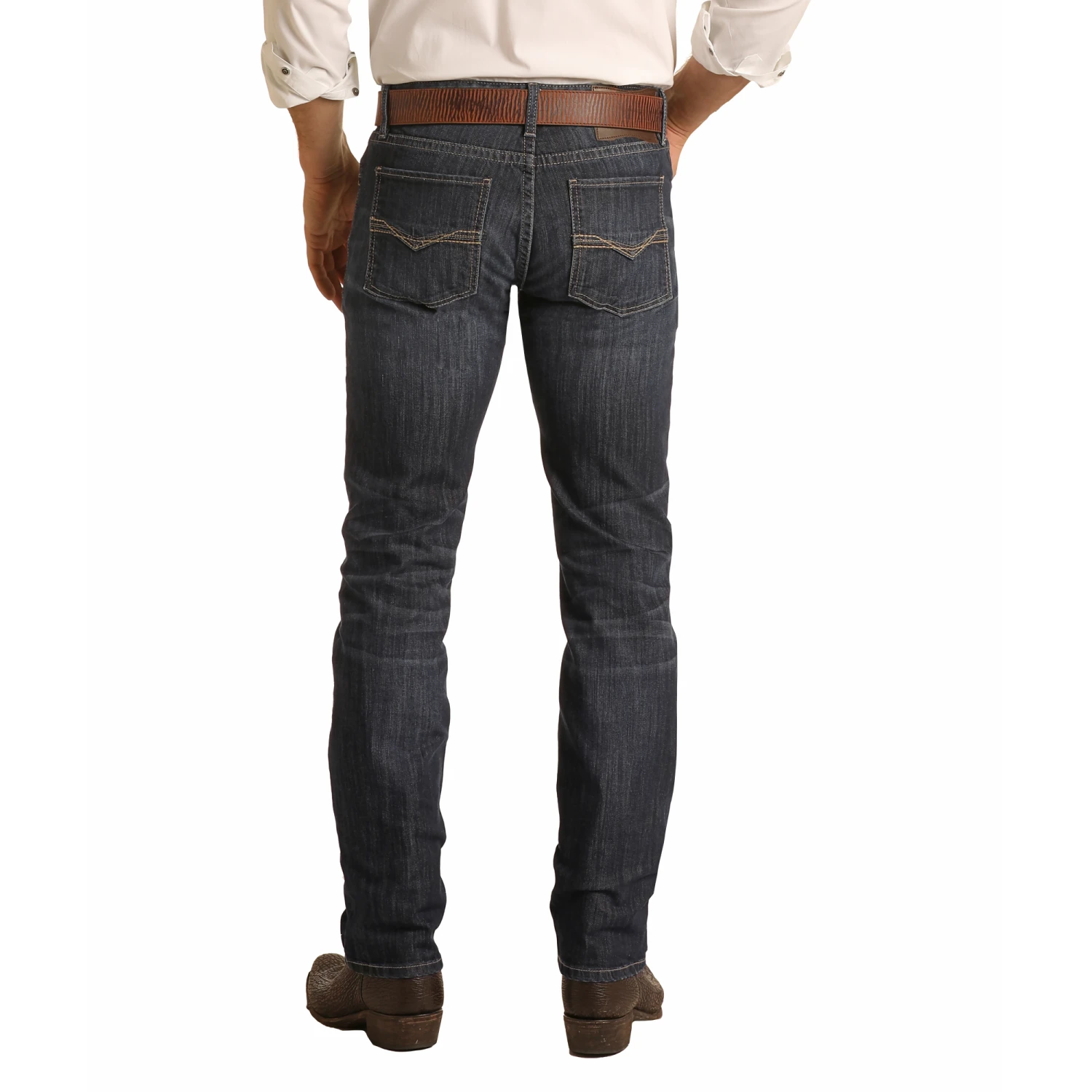 Rock & Roll Denim Men's Reflex Indigo Skinny Straight Jeans MSS3594 3 Rock & Roll Denim Men's Reflex Indigo Skinny Straight Jeans MSS3594