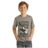 Rock & Roll® Children's Grey Dale Brisby Graphic Logo T-Shirt P3T2618 -Rock & Roll P3T2618