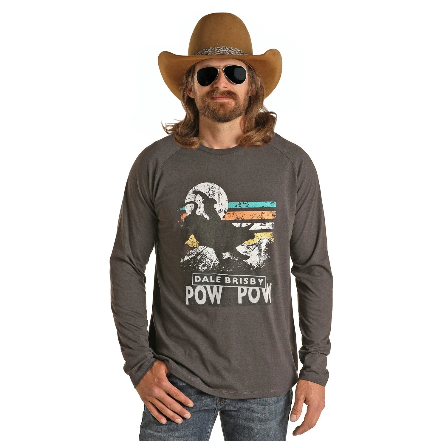 Rock & Roll Denim Men's Dale Brisby Bull Riding Graphic T-Shirt P8-2617 3 Rock & Roll Denim Men's Dale Brisby Bull Riding Graphic T-Shirt P8-2617