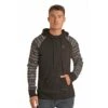 Rock & Roll Denim® Men's Black Aztec Long Sleeve Hoodie P8H6340