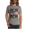 Rock & Roll Cowboy Men's Dale Brisby POW POW Slogan T-Shirt P9-9315 -Rock & Roll P9 9315