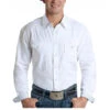 Rock & Roll Cowboy White Long Sleeve Snap Shirt R0S6384 1 Rock & Roll Cowboy White Long Sleeve Snap Shirt R0S6384 -Rock & Roll R0S6384