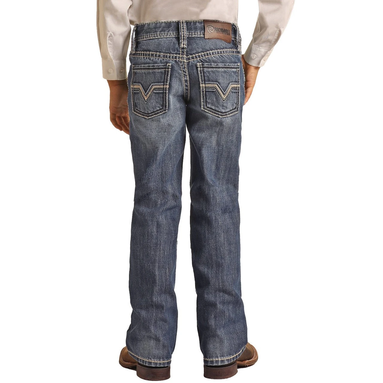 Rock & Roll Denim® Youth Boy's Medium Wash Denim Jeans RRBD0BRZPD 3 Rock & Roll Denim® Youth Boy's Medium Wash Denim Jeans RRBD0BRZPD