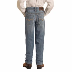 Rock & Roll Denim® Youth Boy's Medium Wash Revolver Jeans RRBD1RRYWH