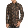 Rock & Roll® Youth Boy's Black Longhorn Snap Down Shirt RRBSOSRZ0K-01 -Rock & Roll RRBSOSRZ0K 01