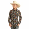 Rock & Roll Cowboy® Youth Boy's Western Snap Down Shirt RRBSOSRZ82-86 -Rock & Roll RRBSOSRZ82 86