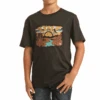 Rock & Roll® Youth Boy's Desert Sunset Print Black T-Shirt RRBT21R063-01 -Rock & Roll RRBT21R063 01