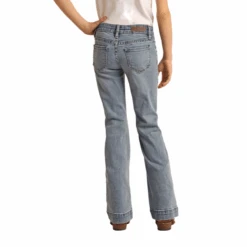 Rock & Roll Cowgirl® Girl's Front Yoke Light Wash Trouser RRGD5MR0G5 -Rock & Roll RRGD5MR0G5 2
