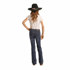 Rock & Roll Denim® Girl's Smiley Pocket Mid Rise Trouser RRGD5MR0GG -Rock & Roll RRGD5MR0GGb