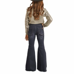 Rock & Roll Denim® Youth Girl's Dark Vintage Bell Bottoms RRGD7PR0FZ 7 Rock & Roll Denim® Youth Girl's Dark Vintage Bell Bottoms RRGD7PR0FZ -Rock & Roll RRGD7PR0FZ 2
