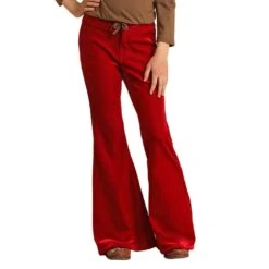 Rock & Roll Denim Red Corduroy Bell Bottoms -Rock & Roll RRGD7PR0G1 2