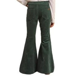 Rock & Roll Denim Green Corduroy Bell Bottoms -Rock & Roll RRGD7PR0GE 1