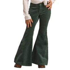 Rock & Roll Denim Green Corduroy Bell Bottoms -Rock & Roll RRGD7PR0GE 2
