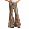 Rock & Roll® Youth Girl's Striped Button Bell Jeans RRGD7PRZQX-24
