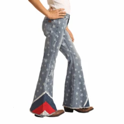 Rock & Roll Denim® Girl's Americana Pull On Bell Bottoms RRGD7PRZSY