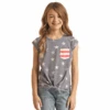 Rock & Roll® Youth Girl's Stars & Stripes Blue T-Shit RRGT21RZLW -Rock & Roll RRGT21RZLW