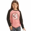 Rock & Roll® Youth Girl's Pink Graphic Baseball T-Shirt RRGT22R06X-68 1 Rock & Roll® Youth Girl's Pink Graphic Baseball T-Shirt RRGT22R06X-68 -Rock & Roll RRGT22R06X 68