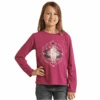 Rock & Roll® Youth Girl's Purple Long Sleeve Graphic Tee RRGT22R073-51 -Rock & Roll RRGT22R073 51