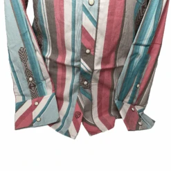Rock & Roll Denim® Men's Serape Stripe Jade Button Down Shirt RRMSOSR0Q6 -Rock & Roll RRMSOSR0Q6b