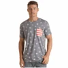 Rock & Roll Cowboy® Men's Blue American Flag T-Shirt RRMT21RZLW-45