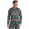 Rock & Roll® Men's Multi Color Aztec Print Pullover RRMT91R06L-99 2 Rock & Roll® Men's Multi Color Aztec Print Pullover RRMT91R06L-99 -Rock & Roll RRMT91R06L 99