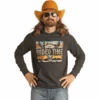 Rock & Roll Cowboy® Men's Dale Brisby Rodeo Black Hoodie RRMT94R0J5 -Rock & Roll RRMT94R0J5