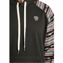Rock & Roll Cowboy® Men's Sleeve Printed Black Hoodie RRMT94R0JB 7 Rock & Roll Cowboy® Men's Sleeve Printed Black Hoodie RRMT94R0JB -Rock & Roll RRMT94R0JB