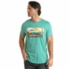 Rock & Roll Unisex Turquoise Bucking Horse Sunset Tee RRUT21R064-86 -Rock & Roll RRUT21R064 86 2