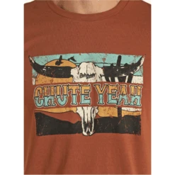 Rock & Roll® Unisex "CHUTE YEAH" Dale Brisby Rust T-Shirt RRUT21R06A-90 -Rock & Roll RRUT21R06A 90 2