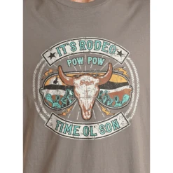Rock & Roll® Unisex Dale Brisby Bull Skull Grey T-Shirt RRUT21R06F-05 -Rock & Roll RRUT21R06F 05 2