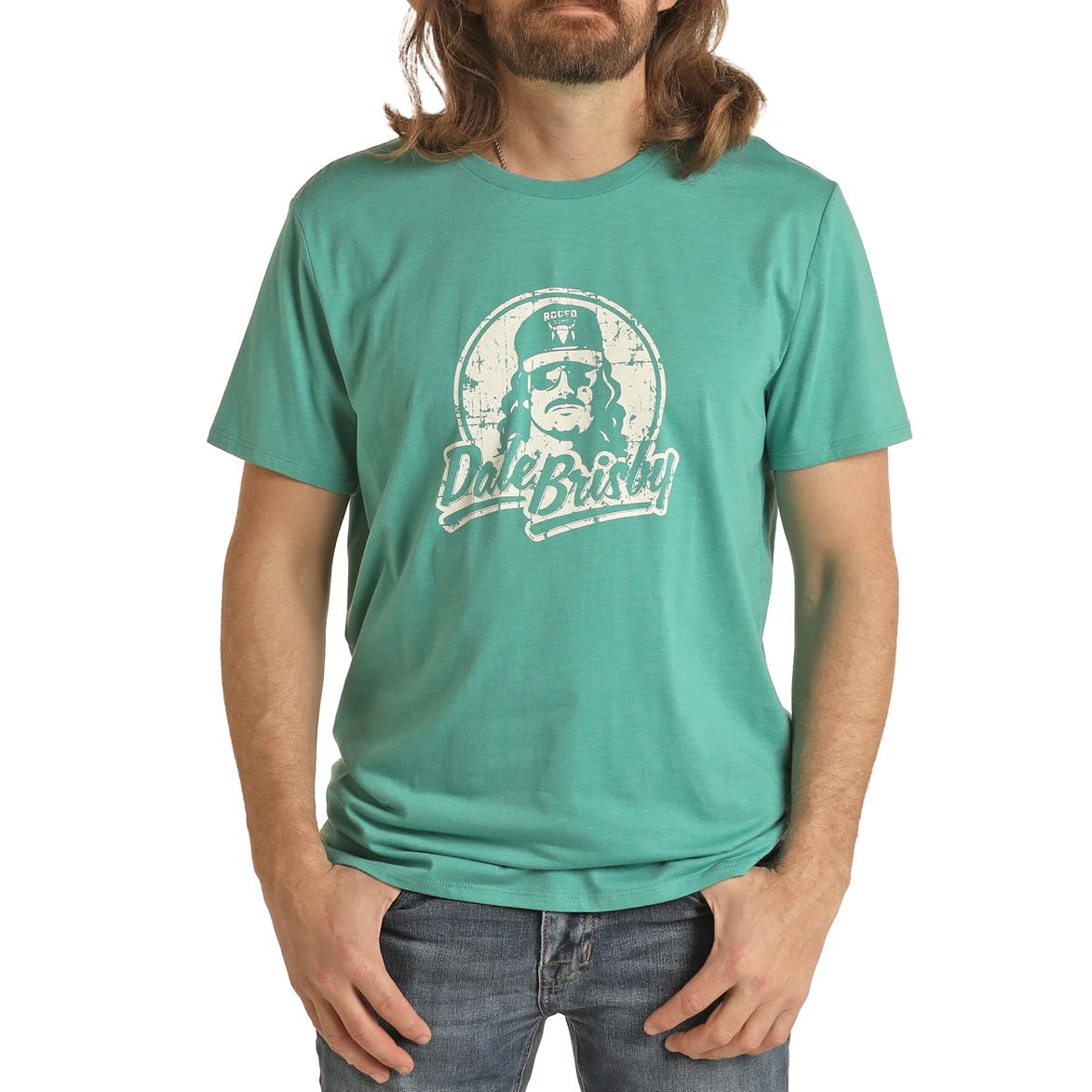 Rock & Roll® Unisex Dale Brisby Graphic Turquoise T-Shirt RRUT21R06G-86 3 Rock & Roll® Unisex Dale Brisby Graphic Turquoise T-Shirt RRUT21R06G-86
