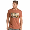 Rock & Roll Cowboy® Unisex Rust Graphic T-Shirt RRUT21R0IP -Rock & Roll RRUT21R0IP