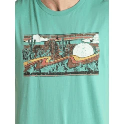 Rock & Roll Cowboy® Unisex Turquoise Graphic T-Shirt RRUT21R0IU -Rock & Roll RRUT21R0IU