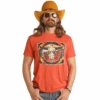 Rock & Roll Cowboy® Unisex Dale Brisby Burnt Orange T-Shirt RRUT21R0J0
