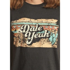 Rock & Roll Cowboy® Unisex Dale Yeah Black Graphic T-Shirt RRUT21R0J1 -Rock & Roll RRUT21R0J1 2