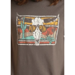 Rock & Roll Cowboy® Unisex Dale Brisby Charcoal T-Shirt RRUT21R0J2 -Rock & Roll RRUT21R0J2 2