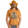 Rock & Roll Cowboy® Unisex Dale Brisby Mustard Graphic Tee RRUT21R0J4