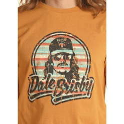 Rock & Roll Cowboy® Unisex Dale Brisby Mustard Graphic Tee RRUT21R0J4 -Rock & Roll RRUT21R0J4 2