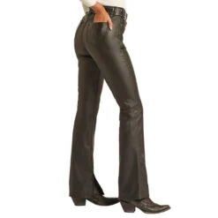 Rock & Roll Denim Women's Faux Leather Pants -Rock & Roll RRWD4HRZQ0 3