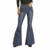 Rock & Roll Denim® Ladies Striped Medium Wash Bell Bottom Jeans RRWD7HR0GY -Rock & Roll RRWD7HR0GYab