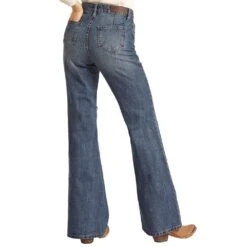 Rock & Roll Denim Distress Comfort Flare -Rock & Roll RRWD8HR0GX 1