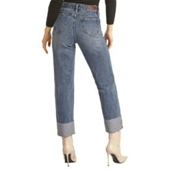 Rock & Roll Denim Indigo Cropped Jeans -Rock & Roll RRWD9HR0GU 1