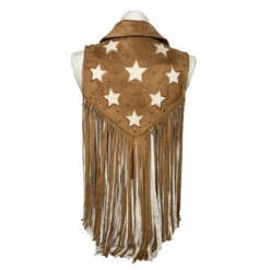Rock & Roll Cowgirl® Ladies Microsuede Fringe Brown Vest RRWO98R0XU -Rock & Roll RRWO98R0XU