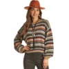 Rock & Roll® Ladies Multicolor Stripe Sweater RRWT32R03X-97 -Rock & Roll RRWT32R03X 97