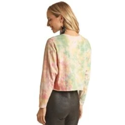 Rock & Roll Denim Women's Tie-Dye Graphic Pullover -Rock & Roll RRWT91R05L 2