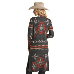Rock & Roll Denim Navy Aztec Duster -Rock & Roll RRWT95R0CF 2