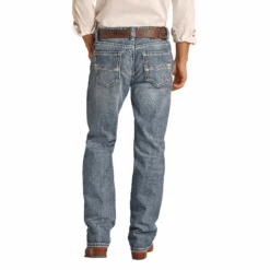 Rock & Roll Denim® Men's Flat Seam Double Barrel Straight Leg Jeans RRMD0SR13U