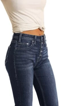 Rock & Roll Denim High Rise Trouser Extra Stretch Jeans W8H4165 -Rock & Roll W8H4165 D min