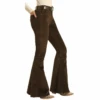 Rock & Roll Cowgirl® Ladies Corduroy Dark Olive Bell Bottoms WHB7523