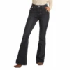 Rock & Roll Denim® Ladies High Rise Button Pocket Flare Jeans WHN2695 -Rock & Roll WHN2695 1